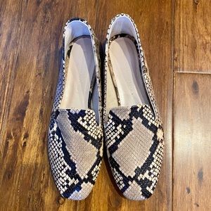 ZARA snakeskin flats